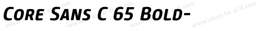Core Sans C 65 Bold字体转换